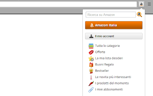 Amazon International Search screenshot