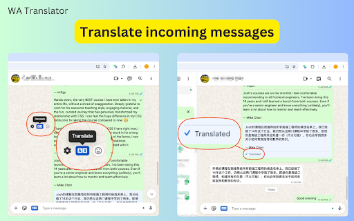 WA Translator screenshot