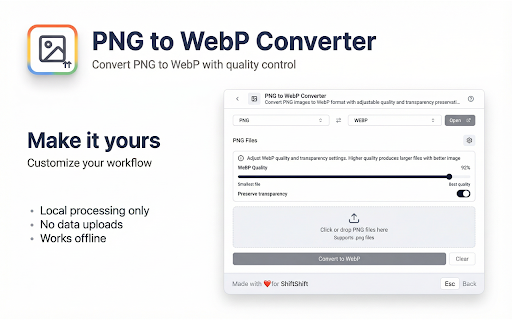 PNG to WebP screenshot