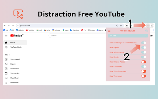 UnHook YouTube screenshot
