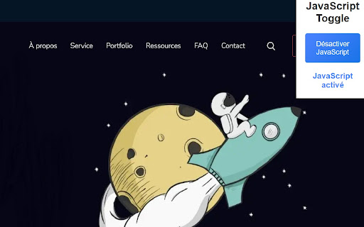 Disable JavaScript Toggle screenshot