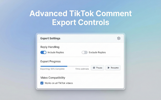 TTGET - TikTok Comment Exporter screenshot