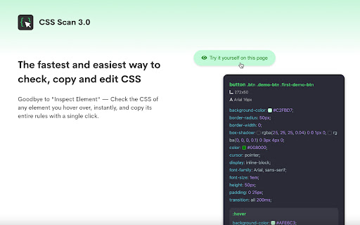CSS Scan screenshot