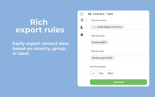 WA Contacts Export screenshot