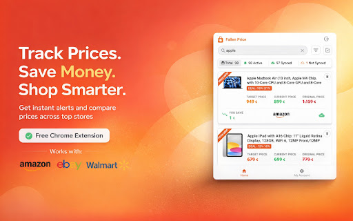 Fallen Price - A Price tracker for Amazon, Ebay, Walmart and more screenshot