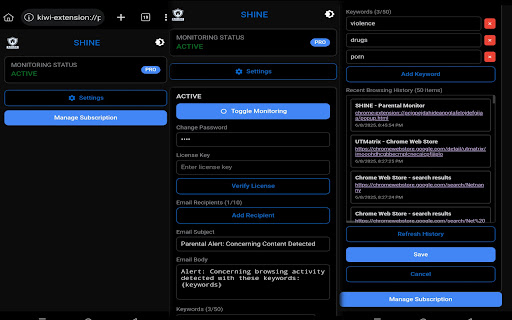 S.H.I.N.E screenshot