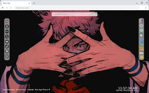 Sakuna Yuji Itadori Jujutsu Kaisen JJK Live Wallpaper screenshot