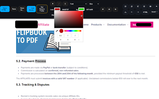 Free Visual HTML Editor screenshot