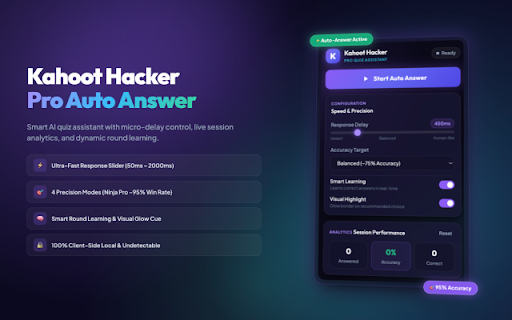 Kahoot Hacker - Auto Answer & Quiz Assistant screenshot