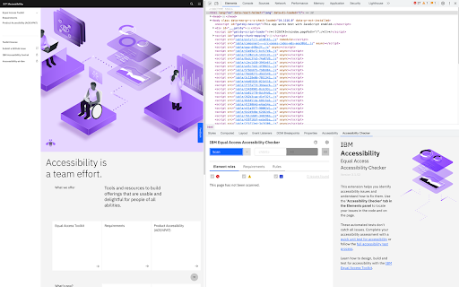 IBM Equal Access Accessibility Checker screenshot