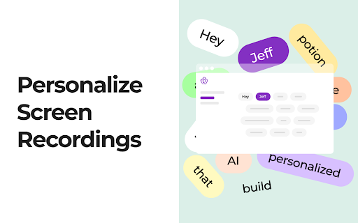 Potion Screen Recorder - Easily Create Personalized AI Videos screenshot