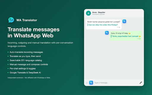 WA Translator screenshot