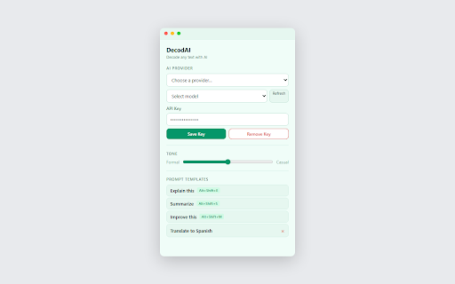 DecodAI — Instant AI Text Assistant screenshot