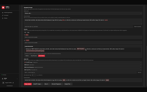 VidPro: AI Titles, Descriptions & Tags for YouTube screenshot