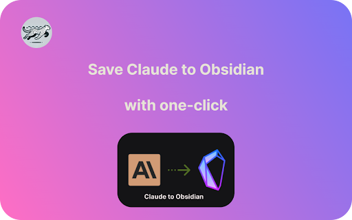 Claude to Obsidian & Markdown Export screenshot