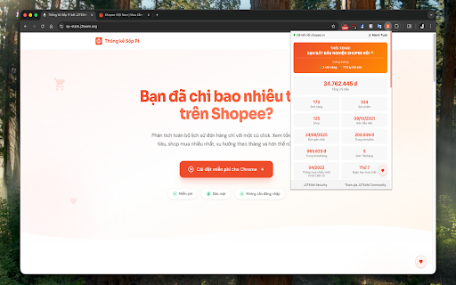 Thống kê Sốp Pi bởi J2TEAM screenshot