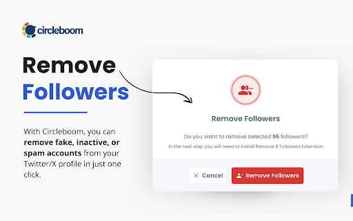 Circleboom Remove Twitter/X Followers screenshot