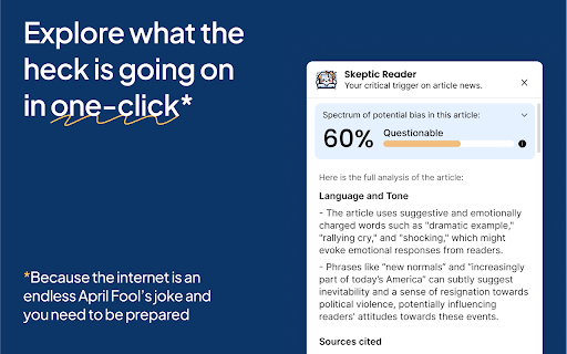 Skeptic Reader screenshot