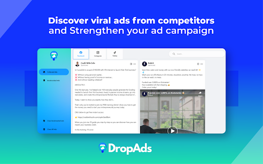 DropAds - Facebook Ad Finder & AdSpy Tool screenshot