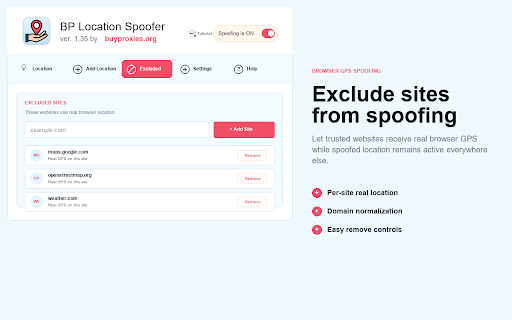 BP Location Spoofer screenshot