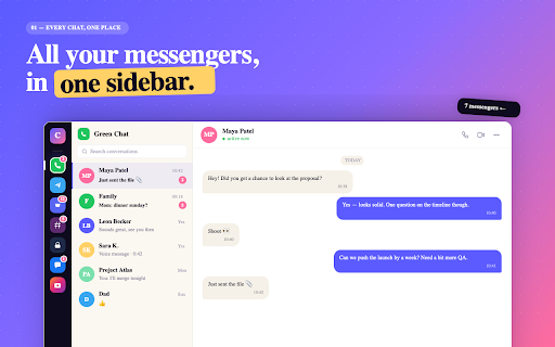 ChatBar – All Messengers in One Click screenshot