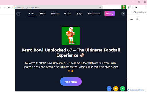 Retro Bowl Unblocked 67 screenshot