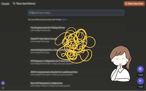 Claude Chat Search screenshot