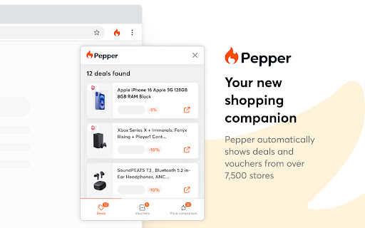 Pepper | Shopping with Savings screenshot