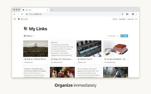 Notion Web Clipper screenshot