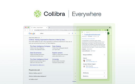 Collibra Browser Extension screenshot