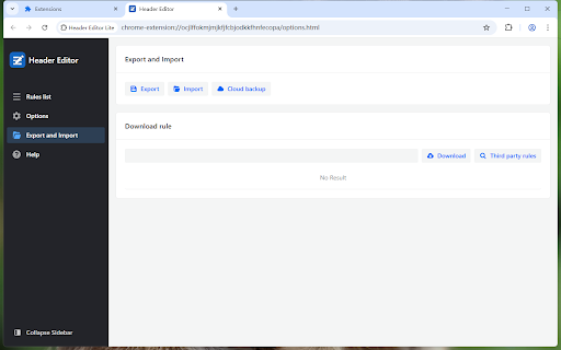 Header Editor Lite screenshot