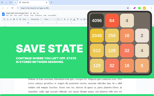 2048 screenshot