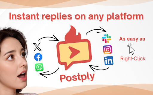 Postply - AI Reply Tool screenshot