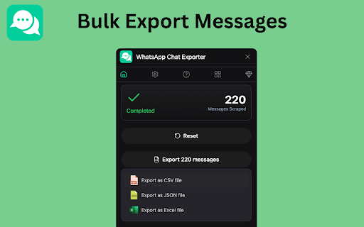 Chat Exporter screenshot