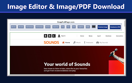 SnapFullPage - Full Page Capture & Edit screenshot