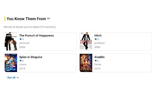 IMDB You May Know Them From screenshot
