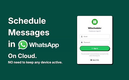 WAscheduler: Schedule Message in Whatsapp screenshot