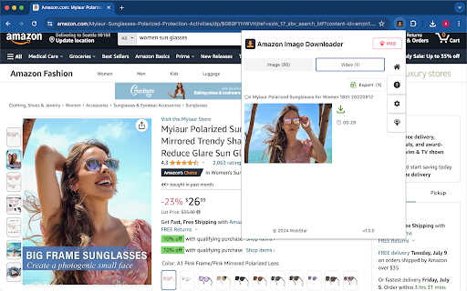 Amazon Image & Video Downloader - Bulk Tool screenshot