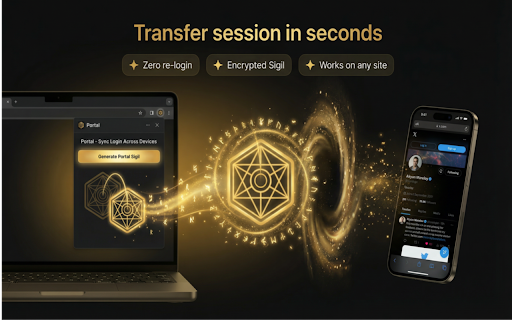 Portal - Transfer Site Data Across Devices screenshot