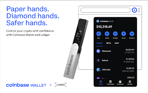 Coinbase Wallet extension screenshot