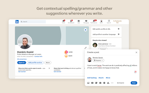 Zoho BluePencil: Free Grammar & Spell Checker screenshot