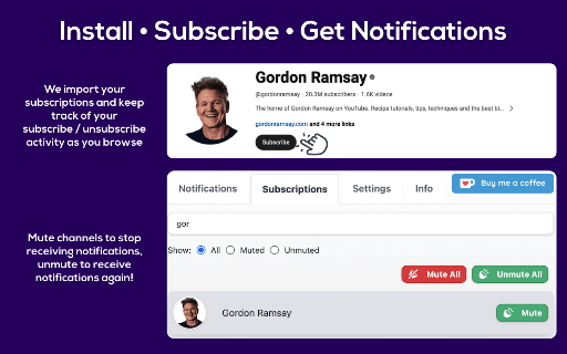 Notifications for YouTube screenshot