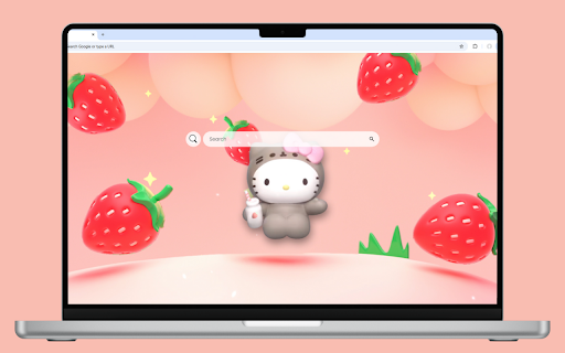 Hello Kitty Strawberry Live Wallpaper screenshot