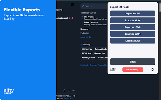 B-Social Scraper: Export Posts, Followers, Profiles & More screenshot