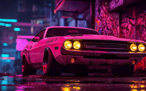 Classic Muscle Car Live Wallpaper - Retro Wallpaper screenshot