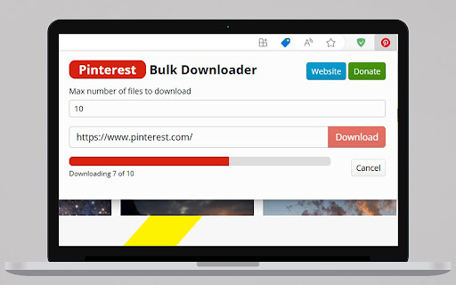 Pinterest Bulk Saver screenshot