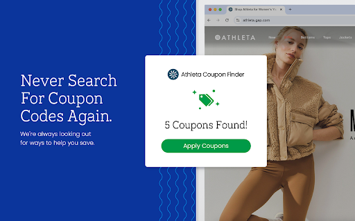Athleta Coupon Finder - Latest Coupons & Best Deals screenshot