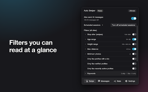 Auto Swiper: Auto-Like & AI Openers for Tinder, Badoo +4 screenshot