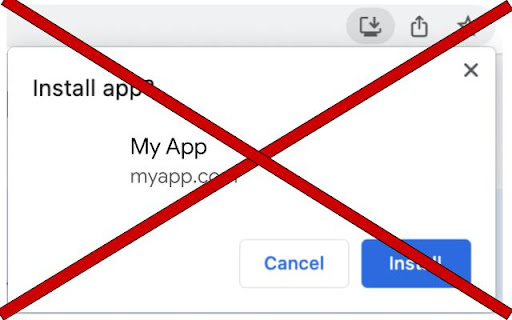 PWA Install Block screenshot