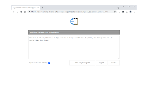 Mobile View Switcher screenshot